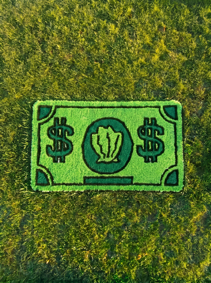 Tapete Billete de Dólar — Alfombra de Peluche