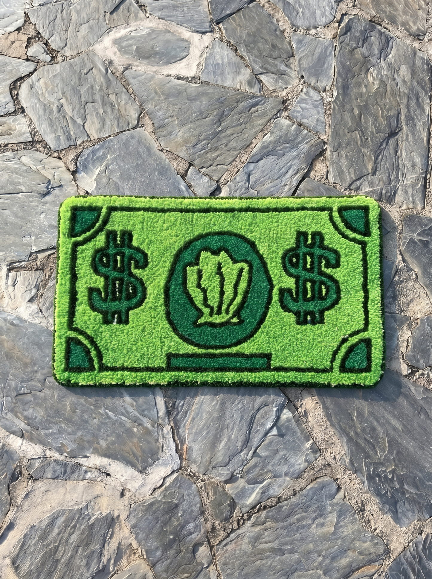 Tapete Billete de Dólar — Alfombra de Peluche